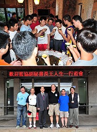 在國內籃球界享有盛名的王人生教練是道地的馬祖人,此次回訪受到縣長楊綏生、議長陳貴忠的熱情接待;專程來馬參賽的光啟高中一行也受邀請。(圖/文:曹重偉)