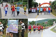 　連江縣體育會與北高指揮部聯合舉辦的路跑健行活動。（圖／文：陳鵬雄）