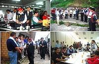 連江縣議會考察東引鄉,深入了解東引國中小、酒廠、海淡廠等各機關單位的運作情形外,並勘察中柱橋重建工程對潮間帶生態可能造成的衝擊。(圖/文:陳其敏)