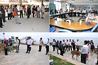 　議會與縣府人員在北竿進行本會期縣政考察議程。（圖／文：陳鵬雄）