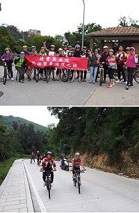 單車小團體跨海到馬祖旅遊,邊騎邊玩,有的參加4次,從東引到南竿。(圖:本報編輯部)