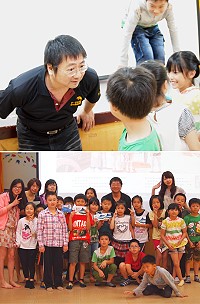 知名作家李如青與東引國小師生分享繪本的想像世界。(圖:東引國小堤供)