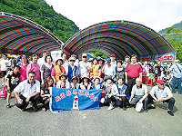 桃園縣馬祖同鄉會與旅台鄉親參與無菸健走,一同呼籲向菸說不。(圖:桃園縣馬祖同鄉會提供)