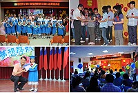 北竿塘岐國小暨附設設幼稚園及中山國中舉辦100學年度畢業典禮。(圖/文:陳鵬雄)