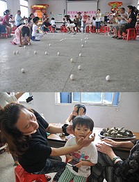 塘岐社區發展協會舉辦端午節應景活動,大小朋友玩得開心。(圖/文:陳鵬雄)