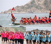　2012莒光龍舟賽，福正海域熱浪、熱情、熱力，各隊將士用命，婦女也不讓男生專美於前。（圖／文：林冰芳）