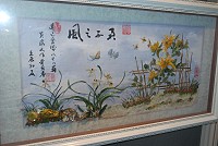 黃家文的骨貝畫作品。(圖/文:邱竟瑋)