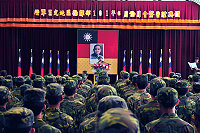 莒指部指揮官黃將軍肯定官兵於高裝檢期間戮力以赴,完成任務。(圖/文:黃俊勝)