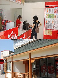 脫離一級戰區,一家連鎖現打果汁店選擇福澳試賣。(圖/文:邱竟瑋)