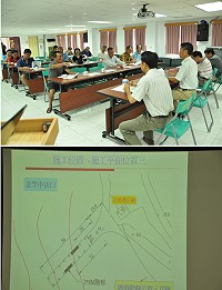 　縣府工務局在北竿召開中澳口碼頭改善設計說明會。（圖／文：陳鵬雄）