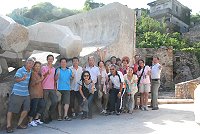 　馬祖669同學會昨天南竿聚首，暢遊津沙等地，尋訪老朋友。（圖／文：邱竟瑋）