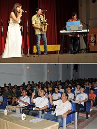 歡樂人生仲夏藝文饗宴移師北竿,軍民陶醉美妙歌舞之中。(圖/文:陳鵬雄)