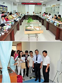 因應地區將於103至105年面臨重大醫事人員缺口,行政院衛生署長邱文達一行專程抵馬視察,並透過座談會議及參訪縣立醫院,確實了解連江縣醫療資源現況及未來醫事人員及資源需求。(圖/文:曹重偉)