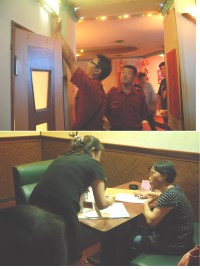 　為維護青年學子暑假期間安全，縣府於9日晚間配合青春專案執行維護公共安全聯合稽查，針對地區八大行業暨資訊休閒業場所全面進行安檢。（圖／文：邱竟瑋）