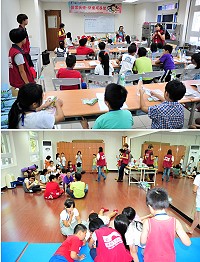 　「2012關懷天使－快樂成長營」歡樂登場，在藍天休閒生活協進會的教學團隊引導下，帶領學員們展開為期3天的精彩生活體驗，寓教於樂讓學員們是相當開心。（圖／文：曹重偉）