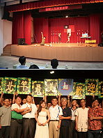 北指部砲一連一兵葉政顯於中正堂熱舞表演,與會貴賓於會後大合照。(圖/文:謝育庭)