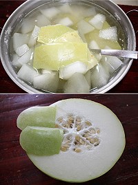 　別急著將冬瓜子、皮、瓤丟棄，它們和瓜肉一樣具有解暑化熱的屬性。（圖／文：林冰芳）