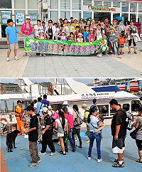 　大坵之旅正夯，今年已有3584人次登島一遊；除了外來旅客之外，縣府民政局、外籍配偶家庭服務中心等單位，也特別舉辦新移民及弱勢家庭一遊大坵島活動。（圖／文：曹重偉）