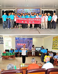 福州市紅十字會、老年服務協會及東南眼科醫院特別組成「老年交流團」抵馬,展開為期7天的交流關懷之旅,首站就前往大同之家進行訪視活動,還帶來武術表演及閩劇折子戲來娛樂院中老人。(圖/文:曹重偉)