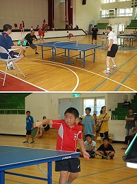 101年度連江縣桌球育樂營暨桌球錦標賽昨天開打,國小組8強出爐,塘岐國小是大贏家。(圖/文:邱竟瑋)