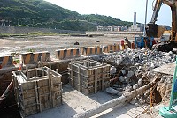 清水村人口漸增,污水處理廠恐不敷需求,縣府興建污水前處理設施。(圖/文:邱竟瑋)