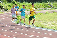 　縣運進入倒數，地區各校學生展開集訓。（圖／文：陳鵬雄） 