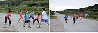 鼓勵孩子以積極態度面對自我,縣運田徑競賽項目東莒國小學童不缺席。(圖/文:林冰芳)