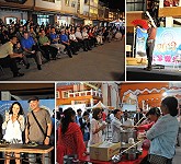 北竿樂活遊-淡菜嘉年華活動在塘岐迎賓館前廣場樂情登場。(圖/文:陳鵬雄)