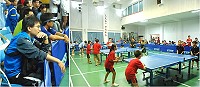 101年度縣運會桌球昨天開打,各校菁英雲集中正。(圖/文:邱竟瑋)