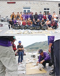 　縣運磯釣比賽四鄉選手齊聚東莒一較高下，經過6個小時的外礁甩竿，最終由南竿鄉奪冠。（圖／文：林冰芳）