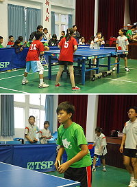 　101年度連江縣運動會桌球火熱對決，昨天舉行第二天賽事。（圖／文：邱竟瑋）