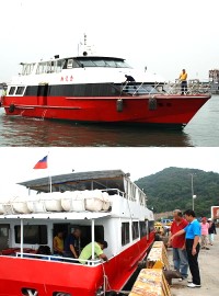 金龍輪完成修復,昨天自高雄港駛返馬祖,全新的雙主機以24節速度,10小時順利抵馬。(圖/文:劉秋月)