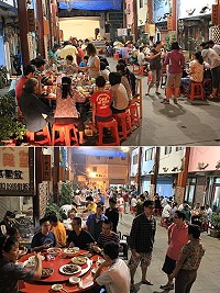 東莒文化促進協會邀請社區居民齊聚,提前歡度中秋佳節。(圖/文:林冰芳)