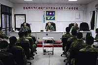 莒指部指揮官黃將軍強調各級幹部須秉持一級督導一級,落實內部管理作為,降低軍紀違安事件的肇生。(圖/文:黃俊勝)