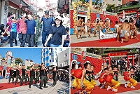 南韓騎馬舞,紅到馬祖來!2012馬祖秋慶-鐵板燒塔節踩街多支隊伍都選擇現在最夯的騎馬舞,讓國之北疆的馬祖都感受韓風威力;昨天的精彩踩街由仁愛國小獲得第一名及最佳人氣獎,而聯保廠第二名,兩棲連第三名,可說是仁愛村全包。(圖/文:劉秋月)