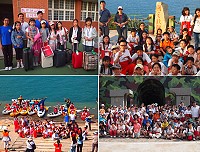 台北市立湖山國小、東引國小透過互訪交流活動,搭起兩校友誼的橋樑。(圖:東引國小提供)