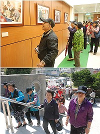 　南竿鄉老人政經參訪活動，昨前進大同之家等地。（圖／文：邱竟瑋）