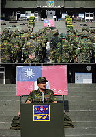 許副指揮官期勉全體受訓官兵,把握基地訓練機會,提升專長能力,精進本職學能,加強部隊機動戰力。(圖/文:歐振陽 )