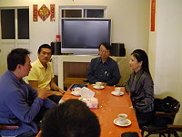 　台灣科技大學財務金融研究所劉代洋教授一行，與北竿民意就博弈議題交換意見。（圖：懷德公司提供）