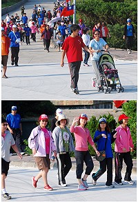 連江縣政府環保局在東引舉辦「2012馬祖樂活齊走健步行」活動,吸引300餘名軍民共襄盛舉。(圖/文:陳其敏)