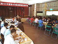 101年度莒光地區基層建設民意座談會,副縣長陳敬忠昨率縣府一級單位主管及承辦課與公所、鄉代、村長就鄉村事務進行意見交換及答覆說明。(圖/文:宋志富)