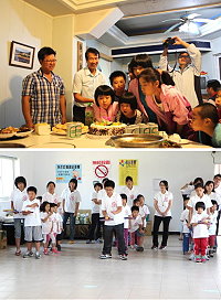 東莒國小全校師生及家長共同慶祝59歲生日。(圖/文:林冰芳)