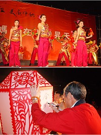 2012年馬祖秋慶•美廟仲秋活動昨天進入尾聲,歌舞表演與祈福風燈為媽祖昇天祭增溫、增色。(圖/文:邱竟瑋)