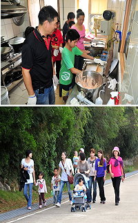 　新移民家庭歡喜出遊！先進行清水、馬港到四維健行活動，中午是紅糟美食體驗、紅糟蛋捲DIY，充分體驗傳統美食魅力，也讓新移民們感受馬祖文化，更能融入在地生活。（圖／文：曹重偉）