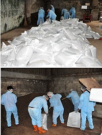 　縣府建設局好康大放送！近日完成約5百包的酒糟堆肥，於即日起便宜販售給農友使用，每包重量約15公斤售價僅20元，請有需要農友於上班時間以電話向農會辦理登記洽購。（圖／文：曹重偉）