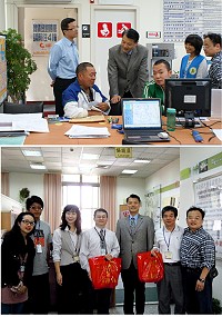副縣長陳敬忠專程拜訪中和及八德地政事務所,巡視勉勵連江地政事務所駐點人員。(圖:連江縣地政事務所提供)
