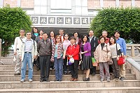 馬祖高中前校長蔡國強榮調關西高中,日前帶領關西鎮教育會15名現任與退休校長來訪,了解離島教育現況。(圖/文:邱竟瑋)