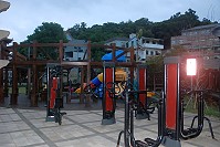 清水公園體健設施為此次「南竿福清外環道周邊設施修繕及維護工程」目標的一部分。(圖/文:邱竟瑋)