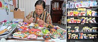 　陳依菊走出喪夫陰霾，拿起畫筆開啟自己的彩色人生。（圖／文：陳鵬雄）