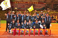 　「五」動馬祖，歡迎金門、澎湖的朋友，兩年之後，到馬祖參加第五屆離島運動會。（圖：連江縣政府提供）